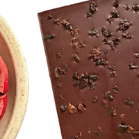 Organic raw chocolate bar with chicory
