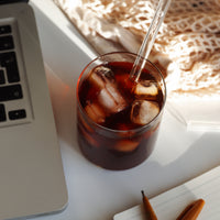 Reusable glass straws