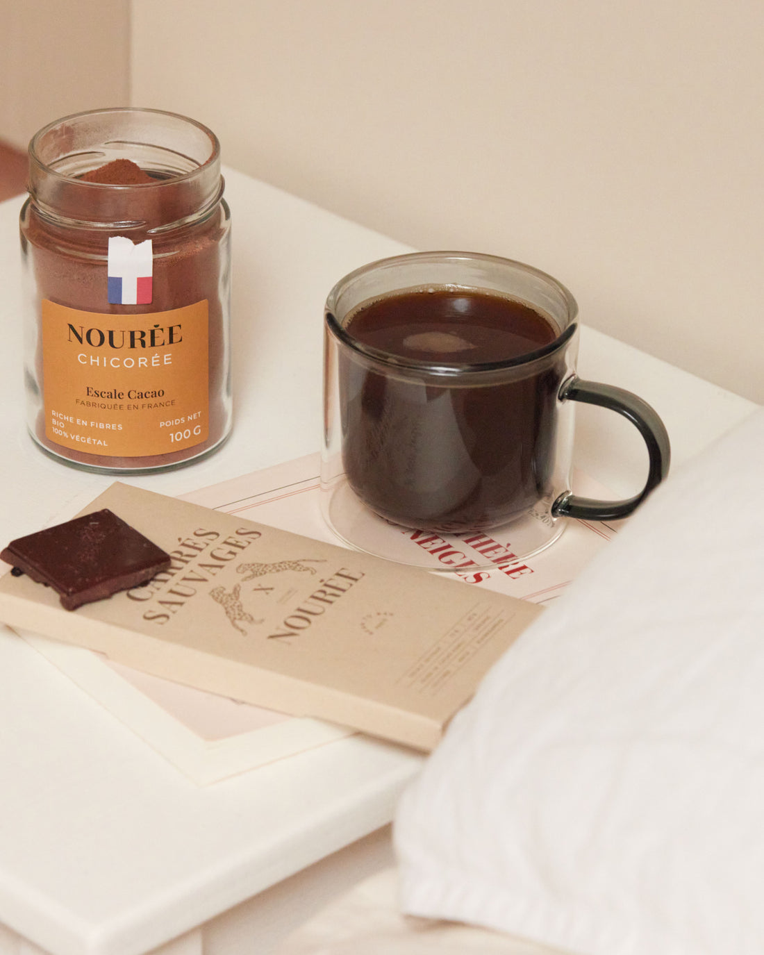 Tablette de chocolat à la chicorée - Végan et sans sucres rafinés